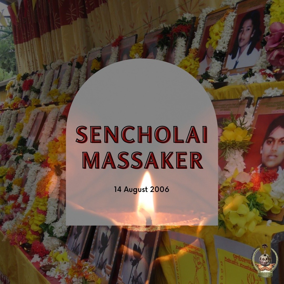 TYOGermany's tweet photo. Sencholai Massaker - 15 Jahre und bis heute keine Gerechtigkeit 

Heute teilen wir mit euch die genauen Informationen zum Massaker.

#sencholaimassacre #sencholai #15yearsnojustice #tamilgenocide #Srilanka #tamil https://t.co/E7My0NpAVH