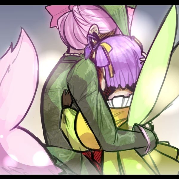 •Es bueno verte denuevo amiguita, te quiero mucho y no quiero separarme de ti nunca mas jeje