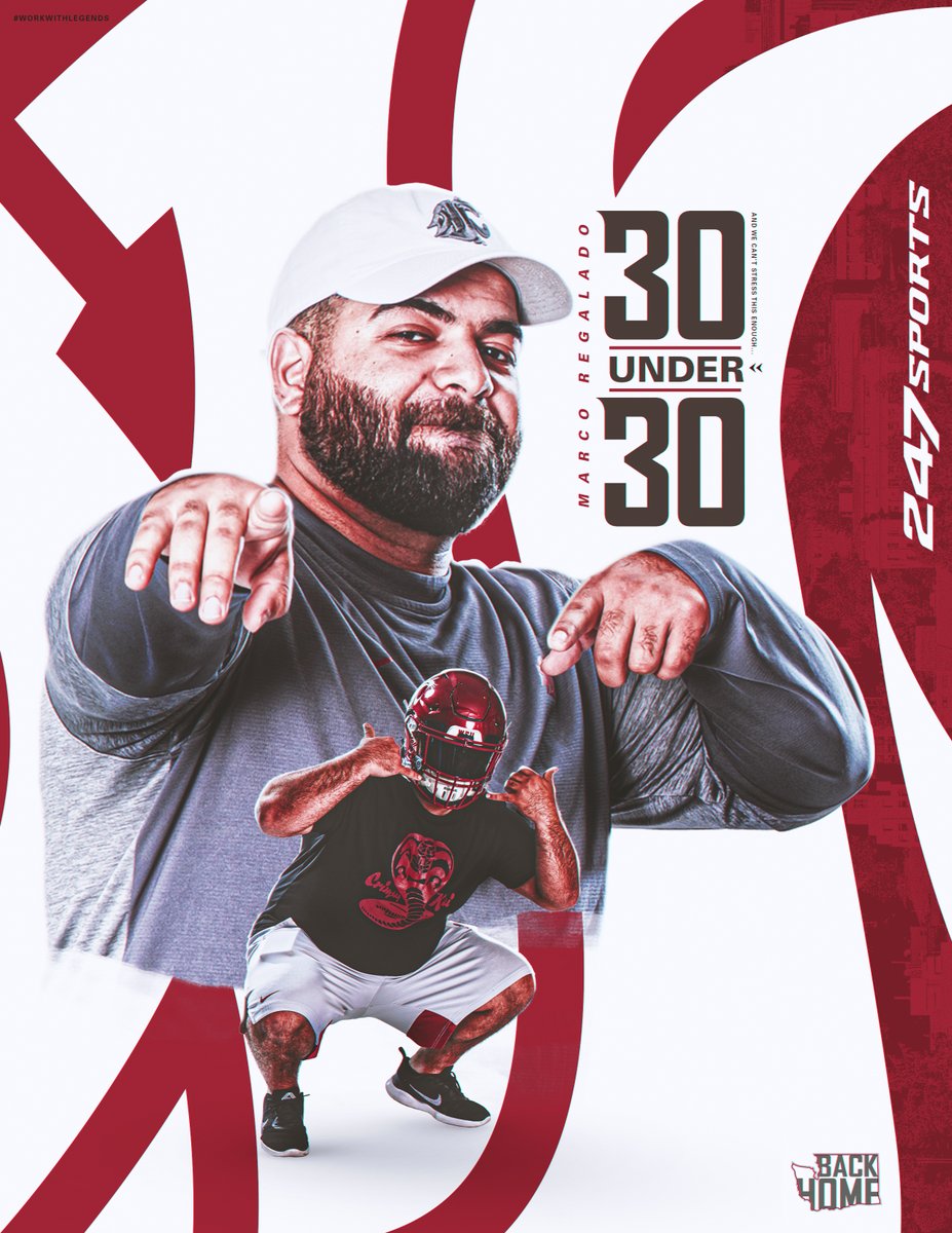WSUCougarFB's tweet photo. Shoutout to our very own @CoachRegalado for being named to the @247Sports "30Under30" list for 2021!
๐ฐ https://t.co/gU4pX4iOLm
#GoCougs | #LetsRoll https://t.co/4nxHo5Dy12