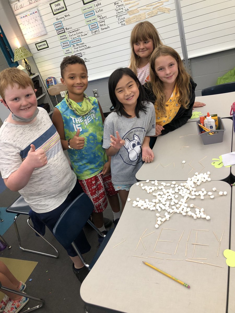 First Team Challenge! What can you design with marshmallows and toothpicks?