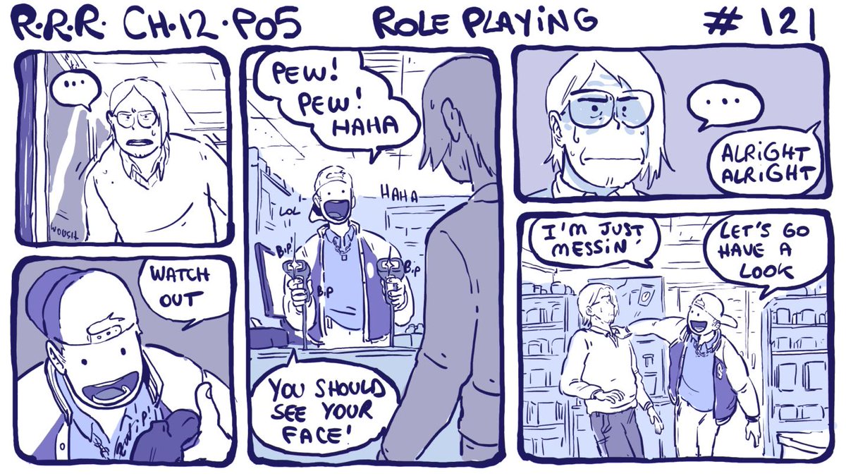 chapter 12 page 05 : role playing. Could I possibly be getting back to a daily schedule ??? #rodneyRrodney