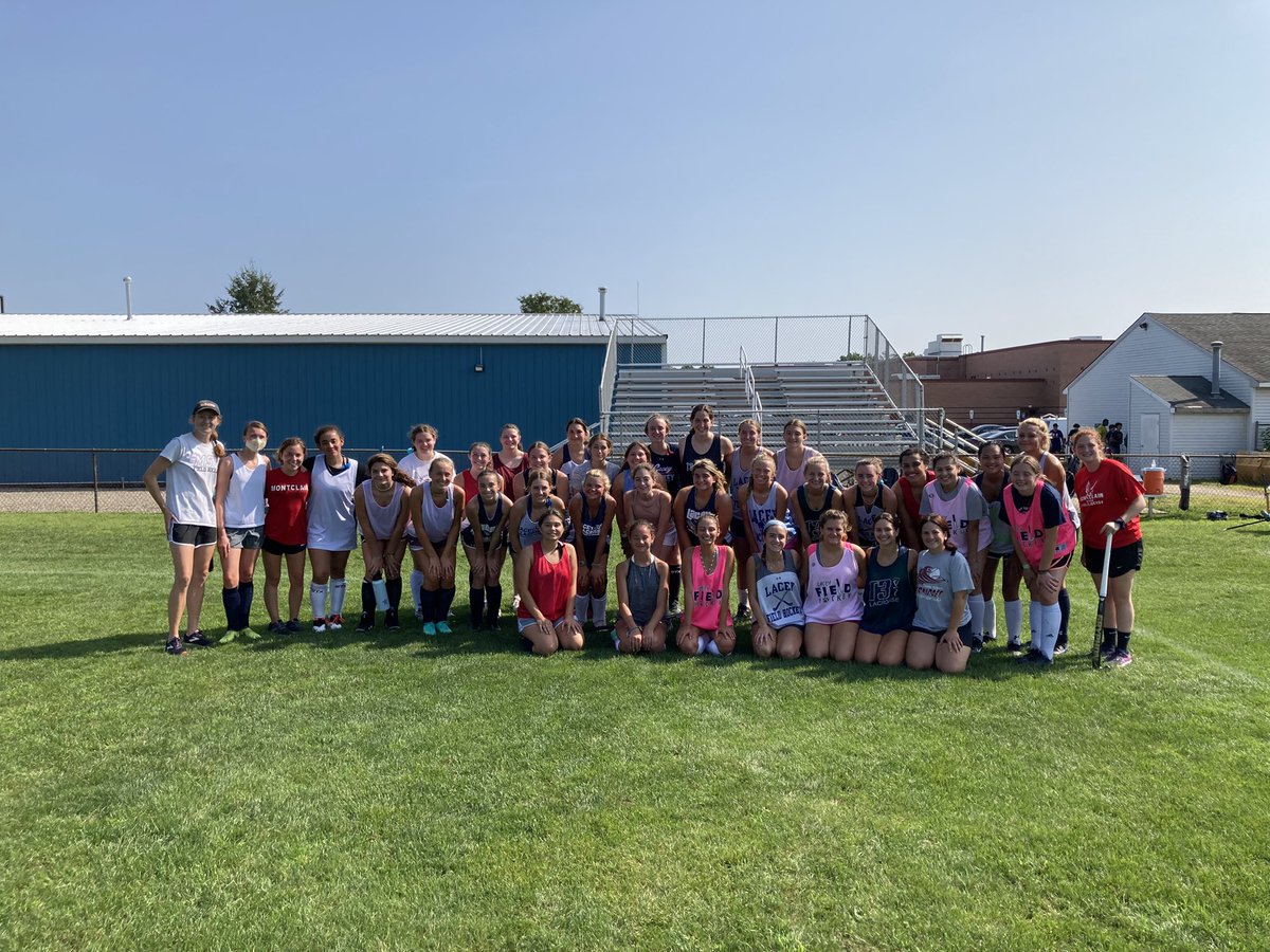 What an awesome practice this morning! We had @MontclairSt_FH come in and show us some skills. Thanks so much for coming, Coach!  #lionpride #fieldhockey #montclairstateuniversity @CSmialowicz @MissMiklosey