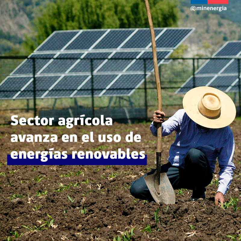 MinEnergia's tweet photo. 🌾👨🏻‍🌾 Más de 250 proyectos agrícolas han sumado energías limpias a sus procesos gracias a una alianza entre el @minenergia y la Comisión Nacional de Riego @cnrchile ✅ Desde 2018 a la fecha, se ha cuadruplicado la generación distribuida en proyectos de riego con uso de #ERNC ☀️🙌���