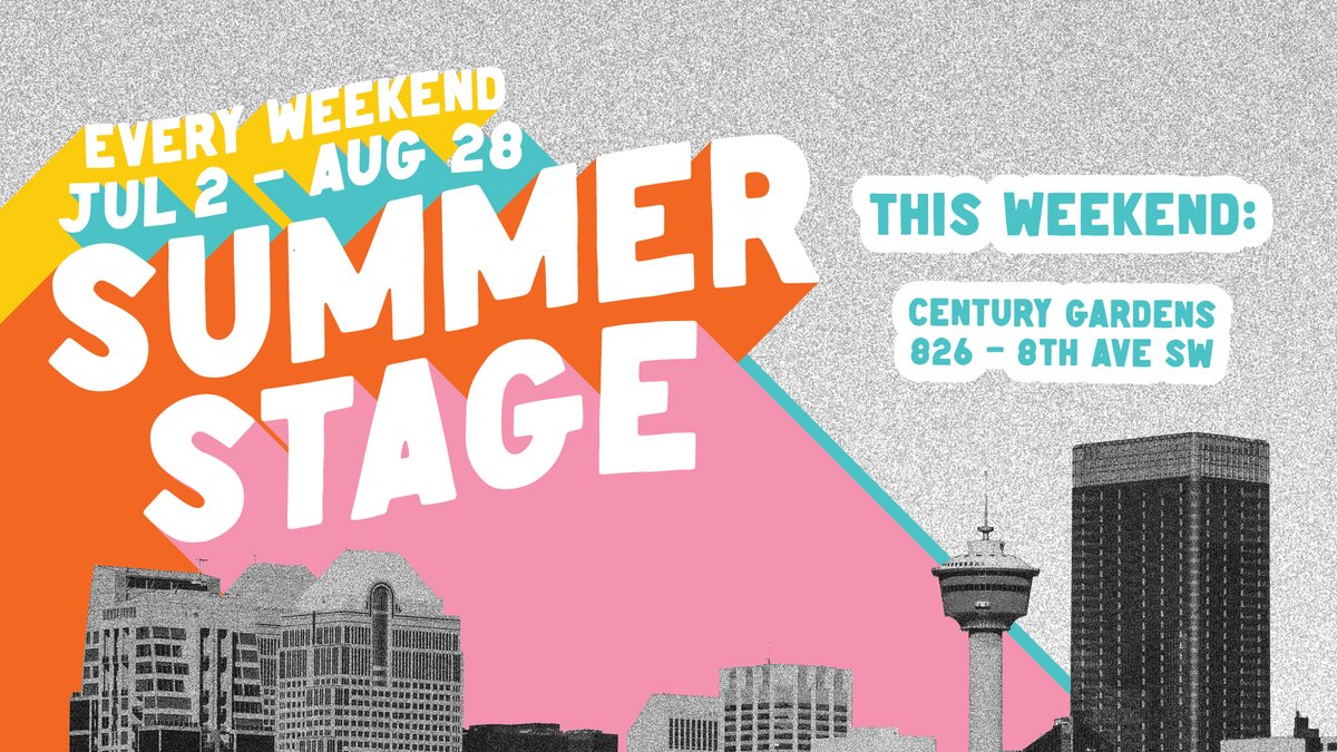 There's just one month left of live music coming at you from the Summer Stage! 🎶 #YYC

Here's what's on this weekend:
Fri, Aug 13
4:30pm - <a href="/FlowshineMusic/">Flowshine</a>
7:30pm - <a href="/amybishopmusic/">amy bishop</a>

Sat, Aug 14
1:30pm - Sonia Deleo
4:30pm - Little Brown Jug Brass
7:30pm - The Rondel Roberts Band