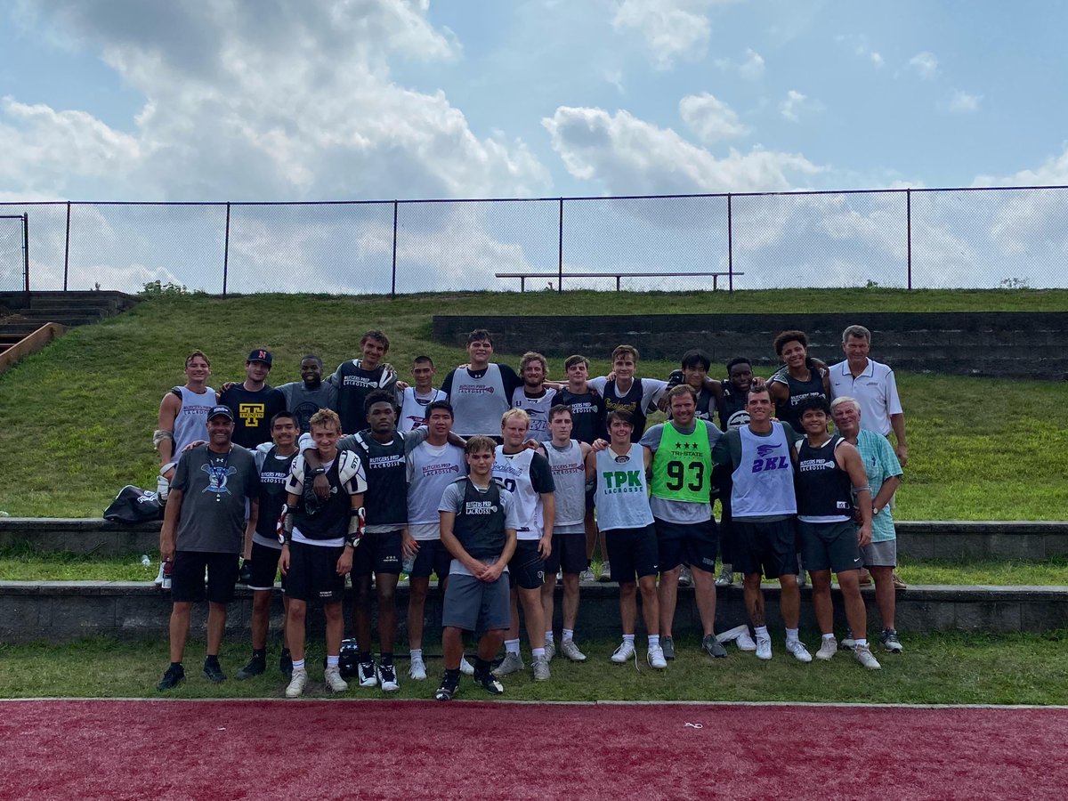 Despite the heat, alums, current students, and a few community members gathered yesterday for a pickup lacrosse game! #rutgersprep #lacrosse #summer #alumni