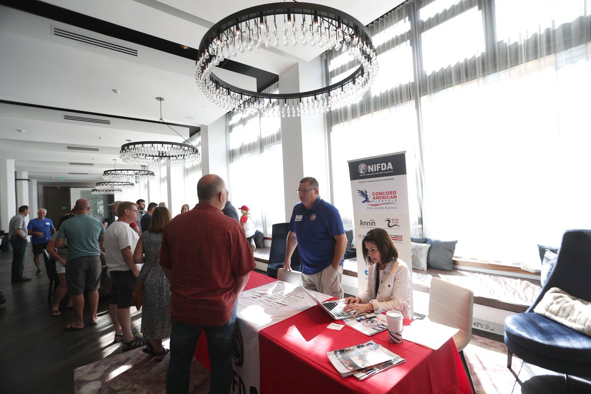 nifda_usa's tweet photo. The #NIFDA2021 Convention is more than just a conference or tradeshow, it is the only annual event that brings together every facet of the flag industry. 
Want to make new contacts or build stronger business relationships? Endless networking: https://t.co/2AVfWk0Q24 https://t.co/ji1M0kH2WD
