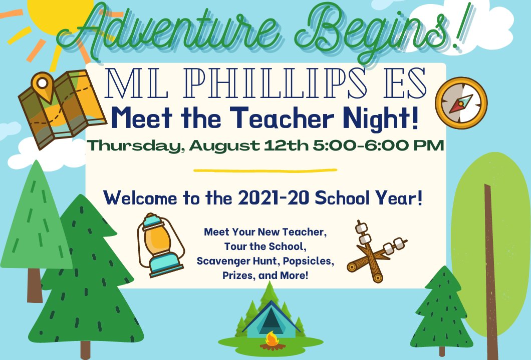 MLPhillipsFWISD's tweet photo. Meet the teacher is TONIGHT from 5:00-6:00. Your teachers cannot wait to meet you! Come tour the building, meet the staff, and win a prize!
#fwisd #teammlp #mlpfamily https://t.co/aPSjUR8eup