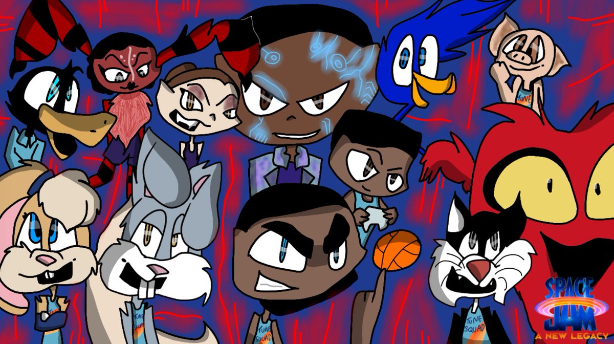 Maisluvsdrawing's tweet photo. @spacejammovie I loved this movie and wanted to make a picture of it using #Flipaclip #SpaceJamANewLegacy https://t.co/GfeKtnKThx