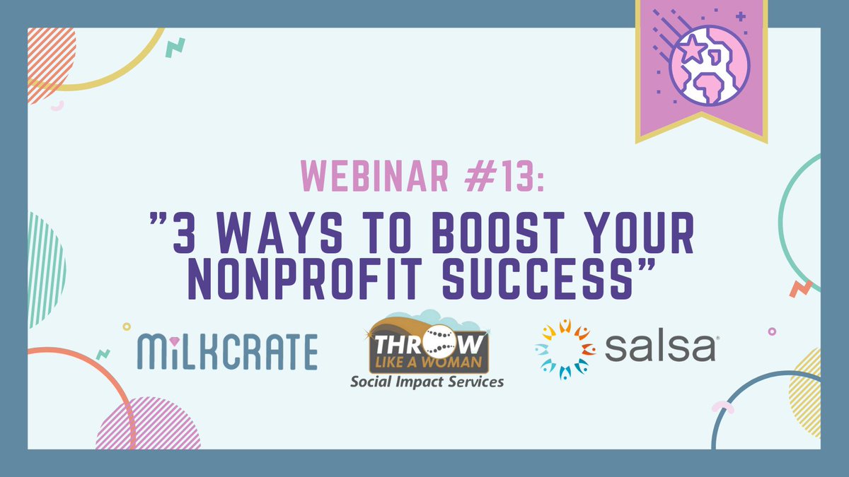 MilkCrate (@appsbymilkcrate) on Twitter photo For our next #ThrowbackThursday we are looking at our “Three Ways to Boost Your Nonprofit Success” webinar with @salsalabsand <a href="/ThrowLikeaWoman/">Throw Like a Woman, LLC</a>. To watch the full webinar, the link is below!
hubs.ly/H0V8kBs0 For our next #ThrowbackThursday we are looking at our “Three Ways to Boost Your Nonprofit Success” webinar with @salsalabsand <a href="/ThrowLikeaWoman/">Throw Like a Woman, LLC</a>. To watch the full webinar, the link is below!
hubs.ly/H0V8kBs0