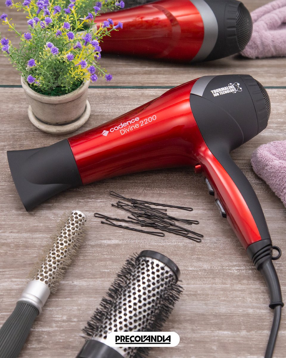 precolandia's tweet photo. O Secador de Cabelo Divine Cadence possui alto desempenho, com 2000W, emite íons turmalina, que eliminam o frizz, jato de ar frio para dar brilho e corpo emborrachado. Um super secador para deixar os cabelos divinos! 😉   

🛒Clique aqui para comprar: https://t.co/RL6AjbpPsB https://t.co/zE4UV8DvLq