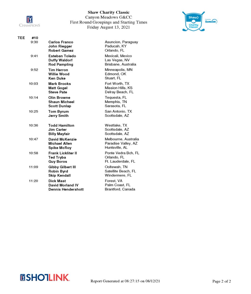 Shaw Charity Classic tweet media