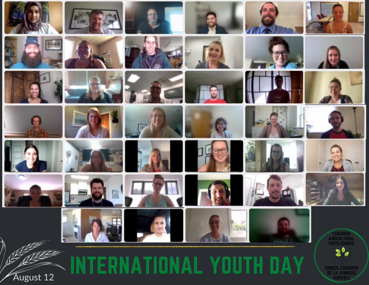 Happy #InternationalYouthDay! This also marks the one year anniversary of the @CAYC_CCJA. Today we met with youth delegates from various provincial ag youth organizations for a youth focused and in-depth consultation on @AAFC's Next Policy Framework for the Canadian ag sector