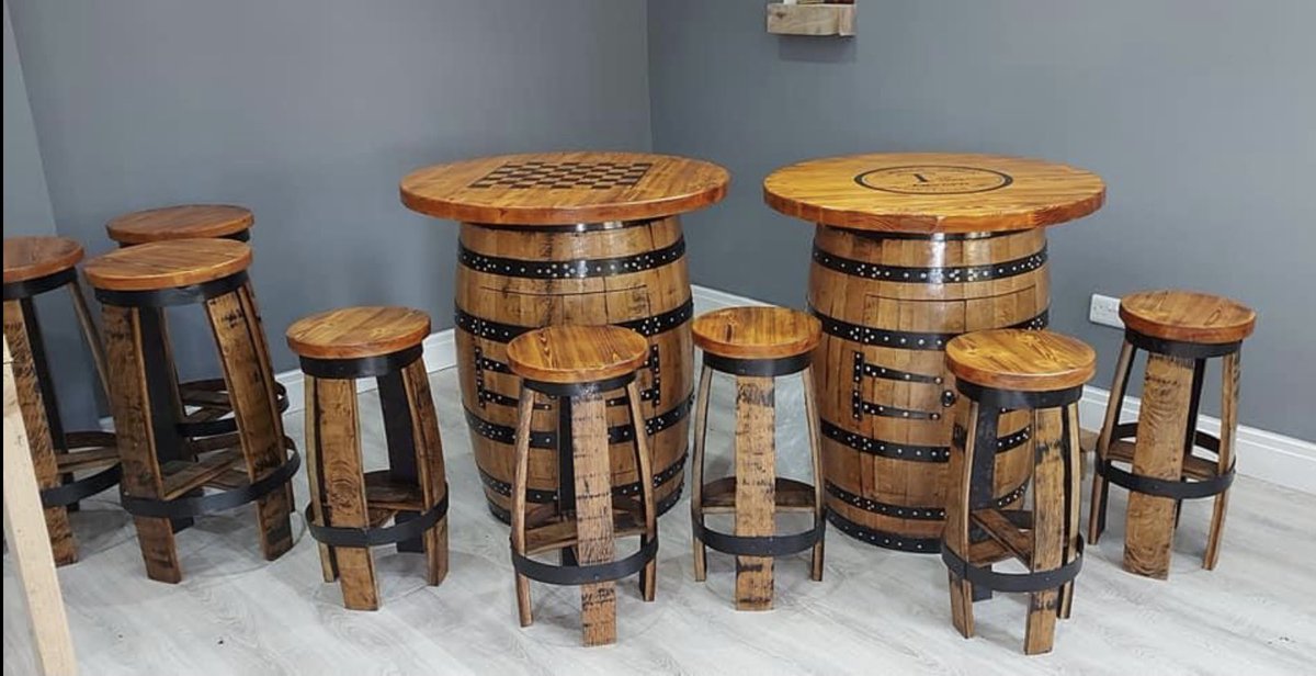 bespokebarrels1's tweet photo. Love these pictures from another happy customer, oak #barrelcabinet with solid top and our unique #stavestools which compliment their stunning garage conversion beautifully #barreltable #homebar #gardenbar #pubshed #handmade #barrelfurniture #bespokebarrels #bespokebarrelsandbars https://t.co/jQeU0ubDNn