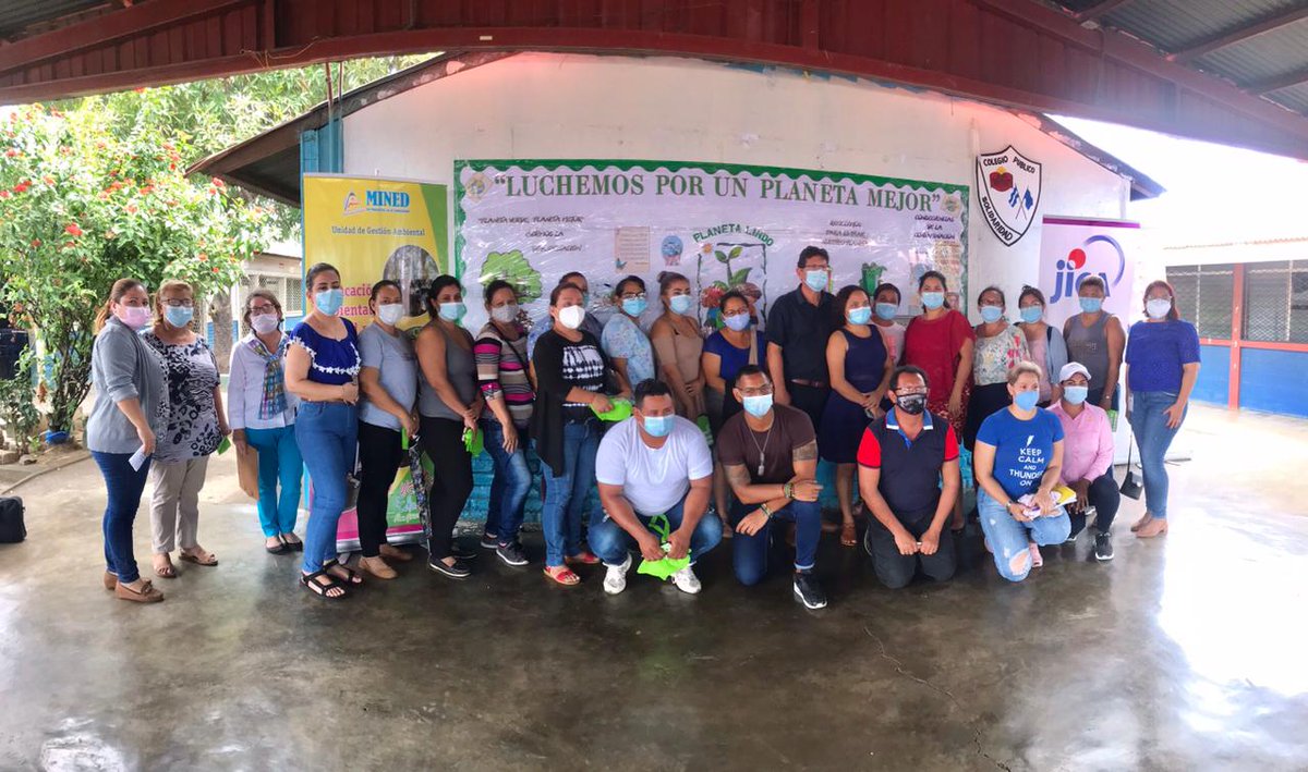 La Alcaldía de Managua a través de la dirección de Medio ambiente realizó una Capacitación ambiental a Docentes del Centro escolar Solidaridad, enmarcado en el  proyecto de Educación Ambiental para la protección del Lago Xolotlán.  #almamanagua #urbanismo