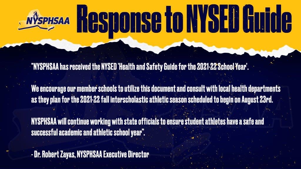 RobertZayasNY's tweet photo. Statement in response to ⁦@NYSEDNews⁩ Guide. ⁦@NYSPHSAA⁩ ⁦@NYSchoolSupts⁩ ⁦@NYSAAA6⁩ https://t.co/6O0Sksil8T