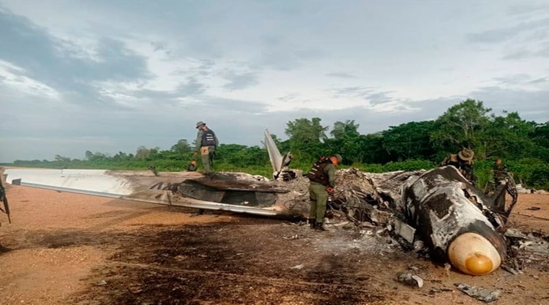 Destruyen aeronave del narcotráfico en Casigua-El Cubo del estado Zulia #ArribaJuventudPatriótica vtv.gob.ve/codai-amb-dest…