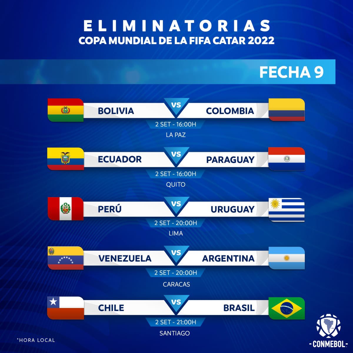 En septiembre habrá triple fecha de las Eliminatorias: ante Bolivia, el jueves 9, <a href="/Argentina/">🇦🇷 Selección Argentina ⭐⭐⭐</a> regresa al Monumental.