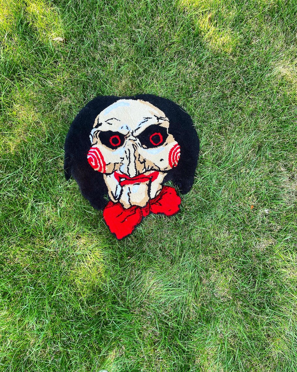 WereMisguided's tweet image. Wanna play a game? Jigsaw rug!