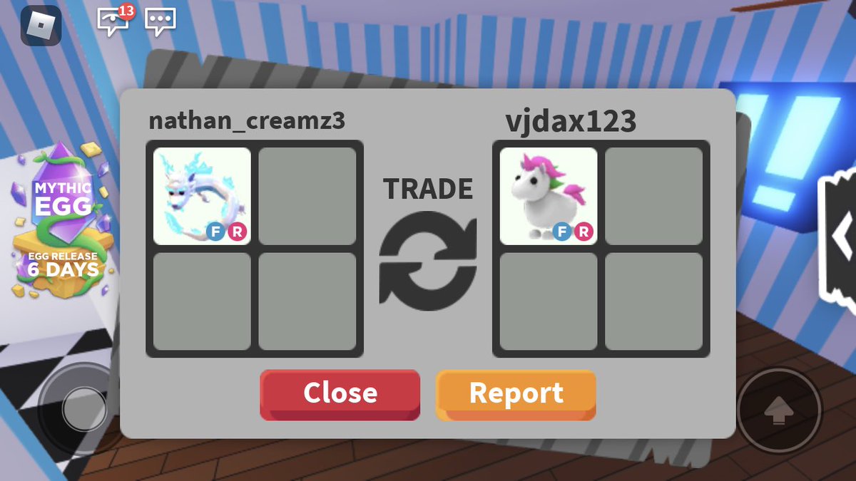 W/F/L I think it’s a fair !!! #Adoptmetrades <a href="/PlayAdoptMe/">Adopt Me!</a>
