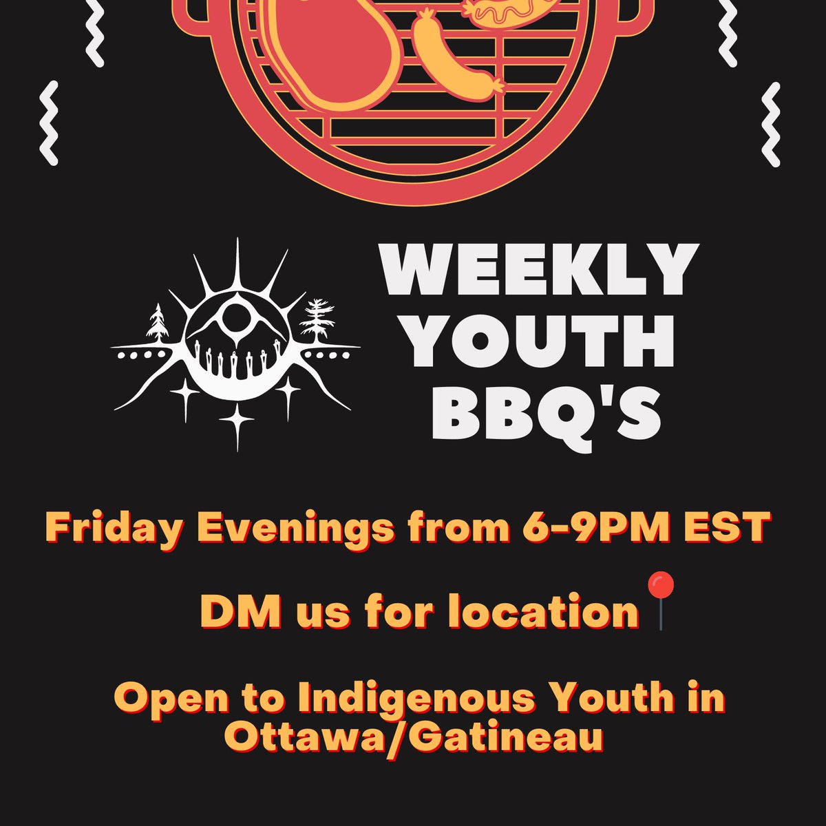A7G_Official's tweet photo. Friday Night Youth BBQ’s/6-9PM 

DM us for location 📍See yous tomorrow. 

#youthgatherings #youthspace #bbq #Indigenousyouth #algonquinterritory #a7g #youthled #community #skoden https://t.co/xLsDRjsQ2S