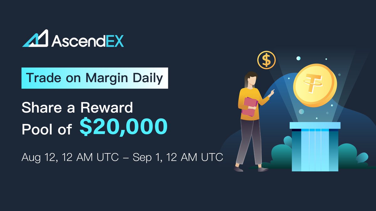 🚀Share a Rewards Pool of 20,000 #USDT! 💰

1⃣Follow <a href="/AscendEX_India/">AscendEX India 🇮🇳</a> and retweet
2⃣Register a new AscendEX account here: ascendex.com/en-us/register…
3⃣Conduct your first margin trade: ascendex.com/en/basic/margi…
4⃣Fill out form: bit.ly/3sgIHgT