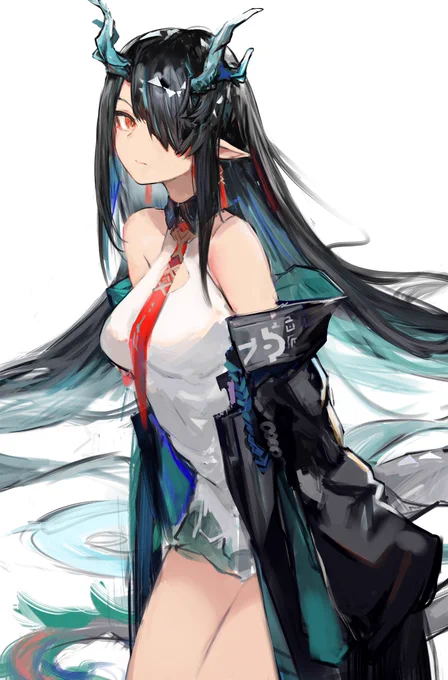 NEET dragon qt. Probably doesn't shower
#アークナイツ  #明日方舟 