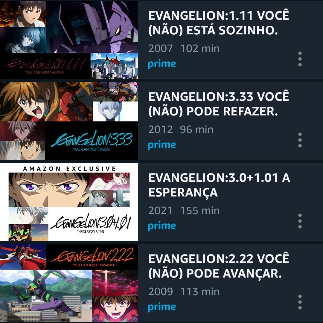 Evangelion: qual é a ordem para assistir ao anime?