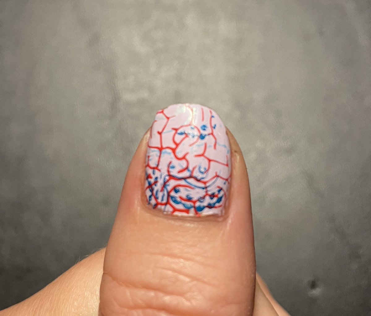 semiller88's tweet photo. Finally opened my #maniology kit! Am I doing it right 🙃 Tentacle stamp hombre underlay with BRAINS!!! And without. 🧟♀️ 🧠 🐙 @Lindsay_Bloch #majolicamani #nerdynails #scienceChic #nailart https://t.co/oLFncPHexW