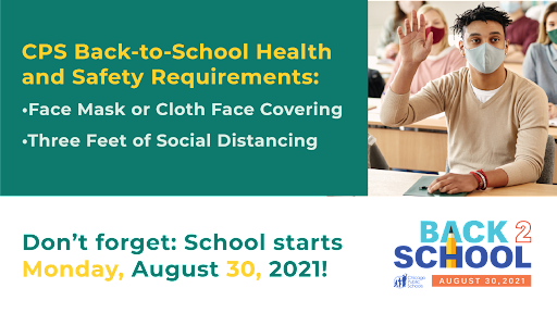MrC_LorcaAP's tweet photo. The first day of school for CPS is Monday, August 30, 2021! Are you ready? Review our health guidelines and more at https://t.co/3IOOqoy14f @ChiPubSchools @LorcaElementary https://t.co/d7IyrvlIwe