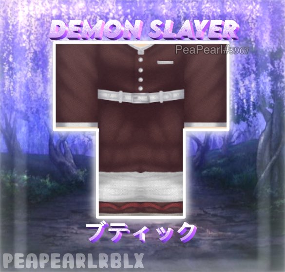 Demon slayer t shirt roblox