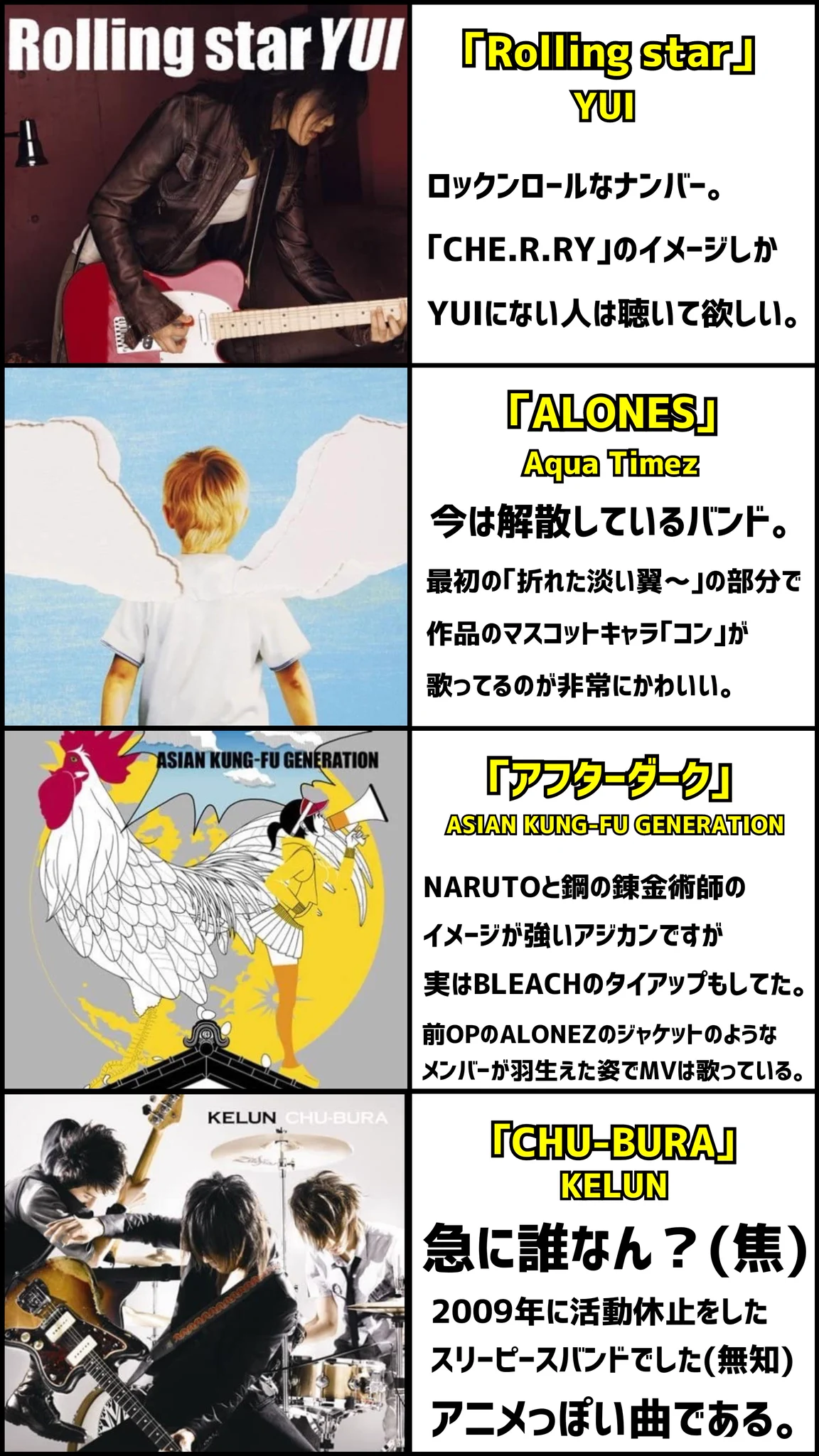 アニメ｢BLEACH｣のオープニングは？全部カッコよくてオススメ！