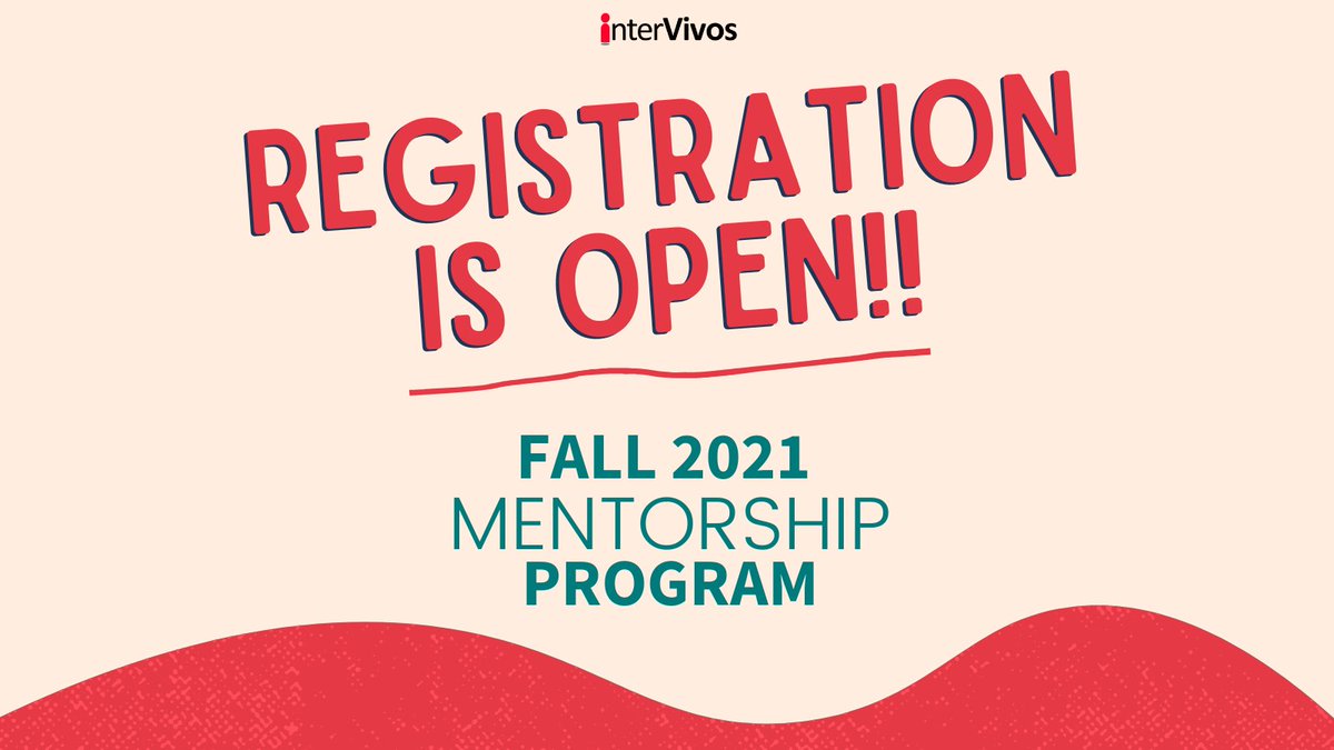 interVivosAB's tweet image. REGISTRATION IS OPEN for our Fall 2021 Mentorship Program!

After everything we’ve been through this past year, this is your opportunity to:
🥅  work on professional goals 
🤝  build new connections in #yeg
⏫  ”level up" in your community

Register here: ow.ly/oVqR50FQ7ba