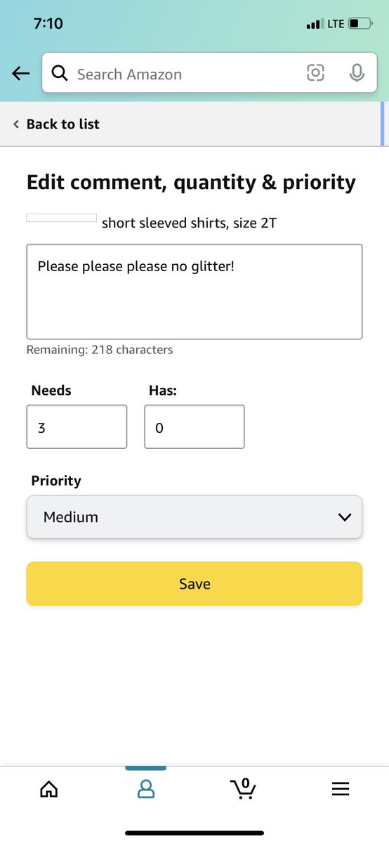 Important instructions for my toddler’s birthday list.