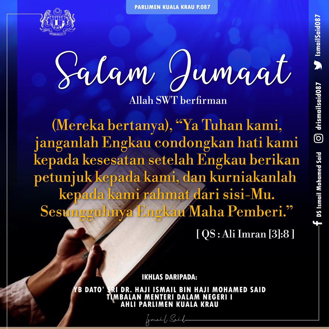 Salam Jumaat penghulu segala hari..