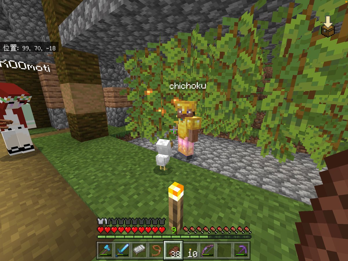 ルルダクトん みなさんおはようございます 昨日のミラティブにて 久々チヌさん登場 モッチ ママのなおちゃんニワトリに餌やり W へんちゃさんユウーレースキン怖い W マイクラ マインクラフト ミラティブ ルル勢