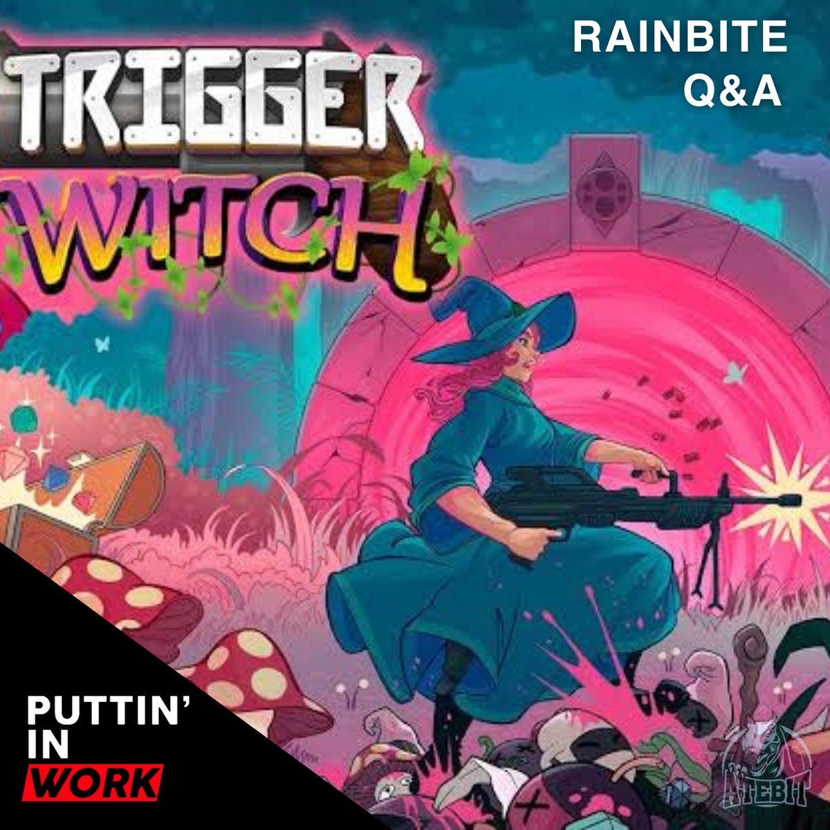 JonoHimself's tweet image. I hosted the entire @Rainbite team on the latest @PuttinInWorkPod for a special mega Q&amp;amp;A covering the development and release of Trigger Witch! 

The first 55 minutes is spoiler-free before we dive into the story, including the origins of the big twist link.chtbl.com/piw
