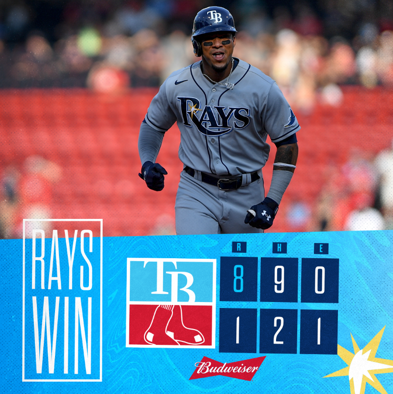 RaysBaseball's tweet photo. First to 70 wins in the AL