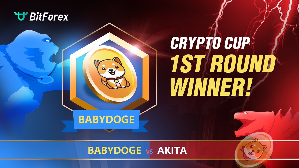 BabyDoge_Love's tweet image. 👏BabyDoge has won Crypto Cup match 3⃣ and is qualified for the next round! Congratulations!
To follow BitForex Crypto Cup please check the event schedule here: bitforex.com/en/cryptoCup/i…

@babydoge #BabyDogeCoin #Cryptocup #BitForex #memetoken