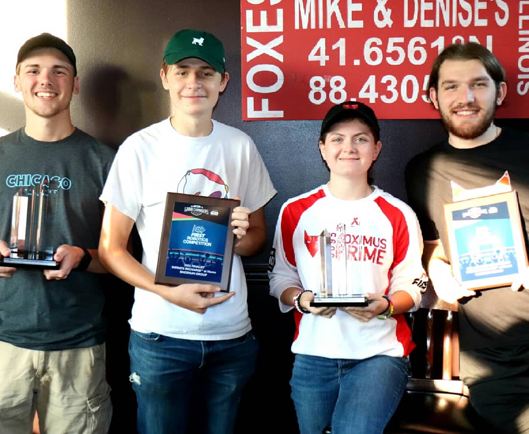 What time is it!?!? Time to celebrate Team 3695 victory and our seniors! 2020-2021 season ended with TWO TROPHIES! Foximus Prime Ranked 2nd and won the following awards: Autonomous Award and Skills Competition Finalist!! #foxpride <a href="/Yorkville115/">Yorkville Community Unit School District 115</a> <a href="/yhsfoxes/">Yorkville Foxes</a> #togetherwerise