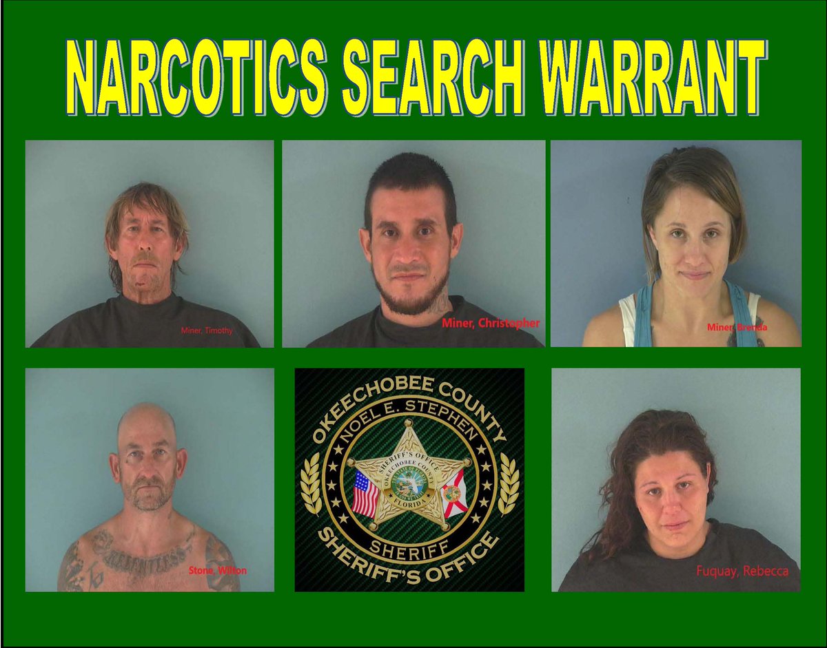 Investigations take time, but the message is clear, we will investigate and develop cases off of partnerships with the DEA and our community. We continue to make our neighborhoods a safer place to live here in Okeechobee County.