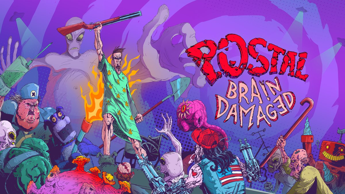 HYPERSTRANGE's tweet photo. A quick reminder: Realms Deep 2021 Saturday live stream is the place to go if you want to see the first EVER gameplay video for #POSTAL🧠Brain Damaged.

See the stream straight on Steam, Jim! https://t.co/XSr7PQuvrM

#RD2021 https://t.co/36dVkzunlT