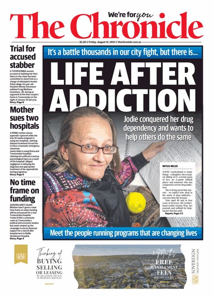 🇦🇺 Life After Addiction

▫Jodie conquered her drug dependency and wants to help others do the same
▫<a href="/rhylea__millar/">Rhylea Millar</a> 🇦🇺 

#frontpagestoday #TheChronicle #Australia 📰