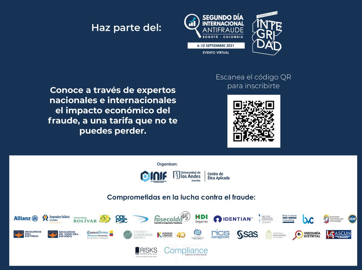 CatedraLucha's tweet photo. Invitad@s al #diaantifraude 
#inif
#catedraanticorrupcion

Te esperamos del 6-10 de septiembre de 2021 https://t.co/BtmrDAK9QI