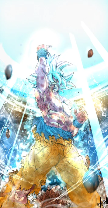 ---ドラゴンボール超---
孫悟空(身勝手の極意/元気玉)
『…これが…全宇宙皆がくれた…元気玉だっ!!!!』
#ドラゴンボール #イラスト 