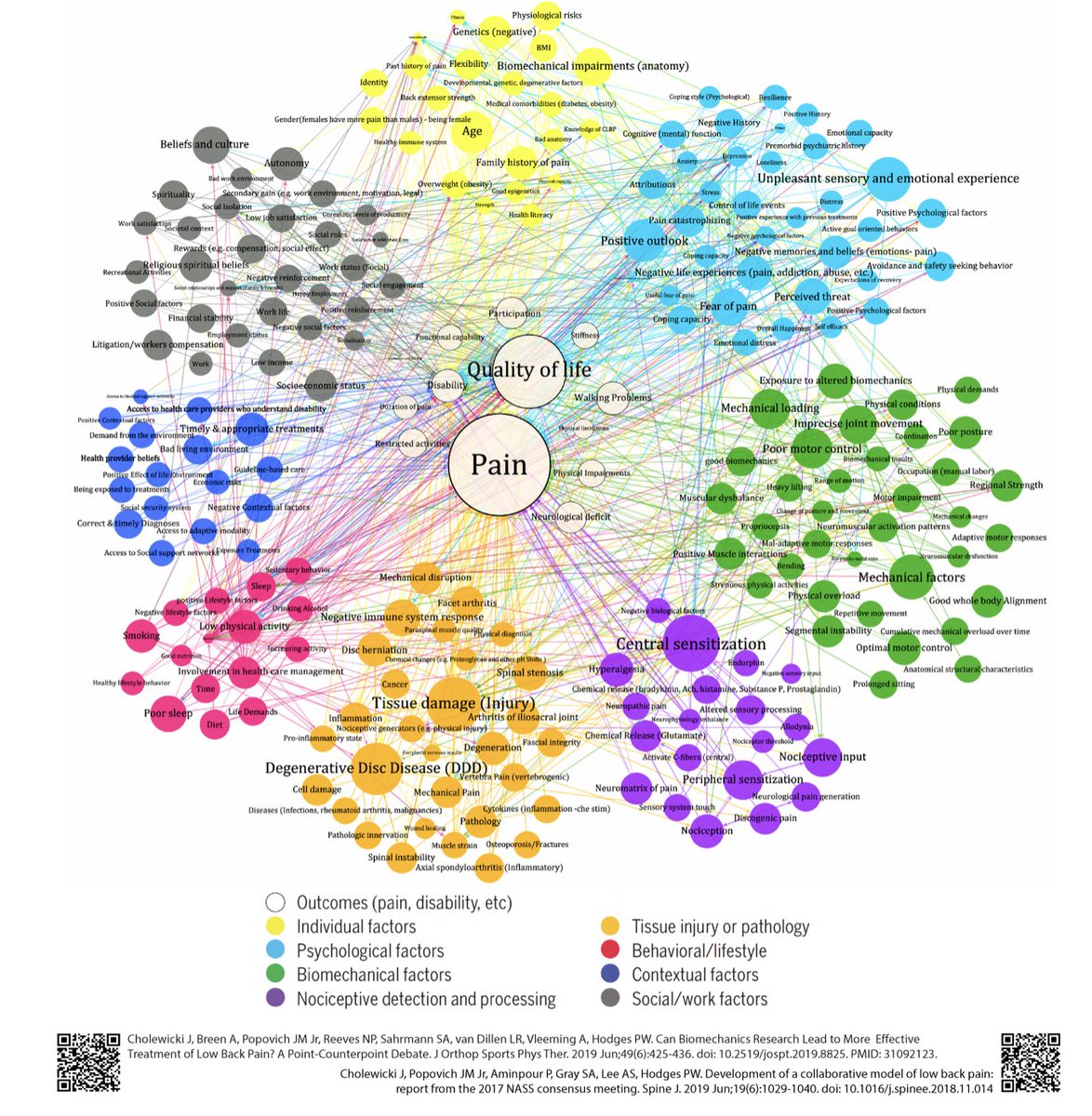 Complexity of back pain - high resolution downloadable version of Figure 1: Cholewicki et al. 2019 JOSPT - espace.library.uq.edu.au/view/UQ:463f3b6