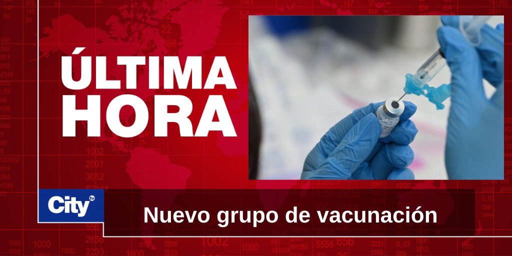 Citytv's tweet photo. 🚨 ¡ÚLTIMA HORA!🚨 El ministro de Salud, Fernando Ruiz, informó la apertura de la vacunación contra el covid-19 para el grupo de 20 a 24 años de edad. Los detalles acá ▶️  https://t.co/2NGAX5rAES https://t.co/8cUScyz5MR