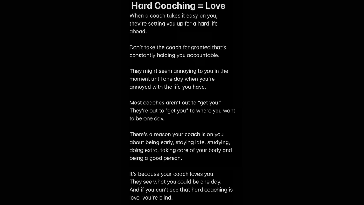 Hard Coaching =❤️
