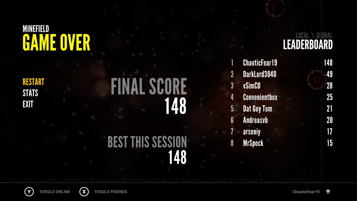 ChaoticFear19's tweet photo. No stopping me on minefield mode in @Shwipgame by @JamhammerGames :)

Not a bad score imo. Takes some major work with dodging ... Never slowed down either.. xD

https://t.co/8THaboDjMm

#indiegame https://t.co/Ya0Q8ilEuc