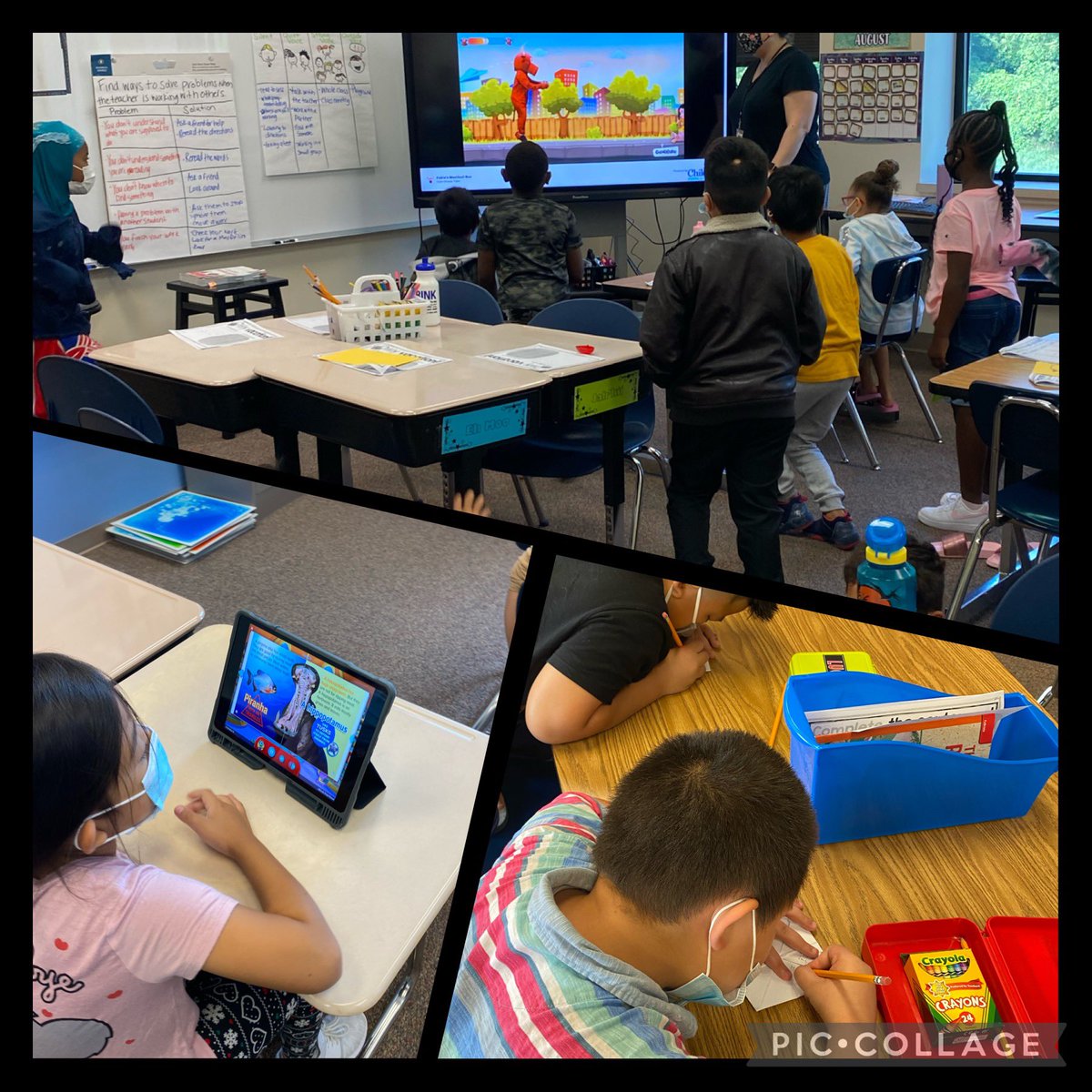 OPS_Kennedy's tweet photo. It was an awesome start to the 21-22 school year! Students and staff building routines and procedures for a successful year including team builders, brain breaks, @CommonSenseEd digital lessons and more. Way to go Tigernation! https://t.co/LIE5BUHMnR