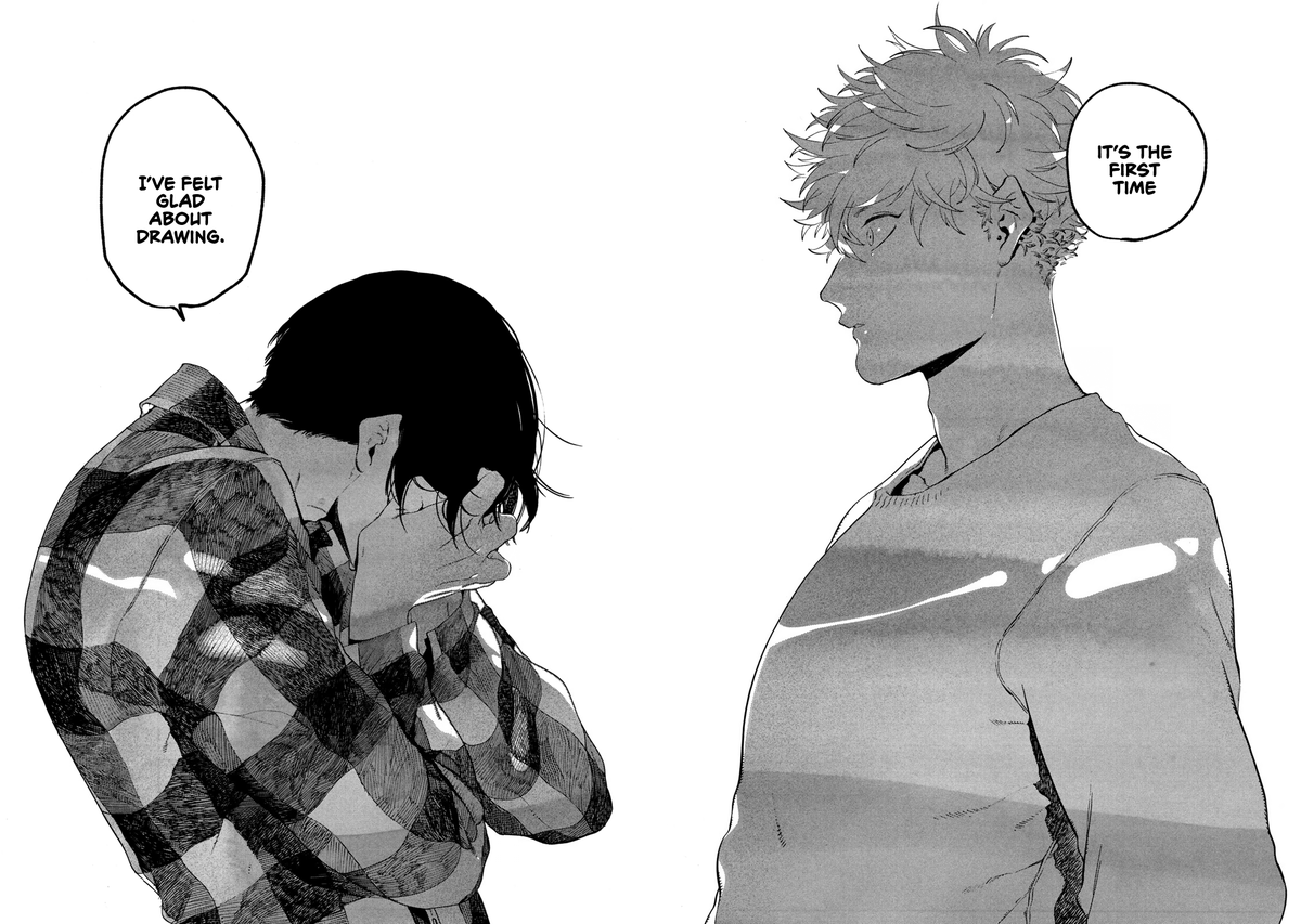 dont mind me i just here, crying 
From manga Blue Period 